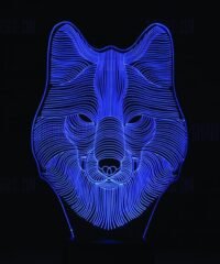 Wolf 3D LED Night Light
