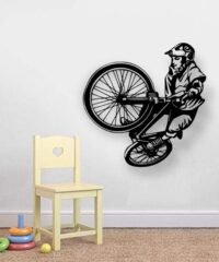 Boy on bicycle