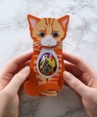 Cat Easter egg holder