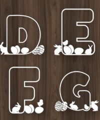 Easter Bunny Alphabet