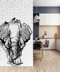 Elephant with tree