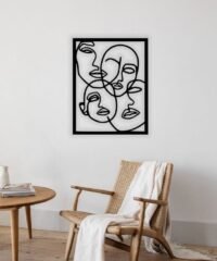 Faces line art