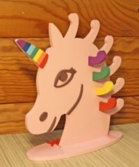 Unicorn rubber band holder