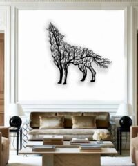 Wolf with tree