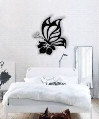Butterfly with flower wall