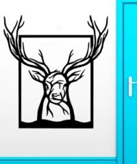 Deer tree wall art