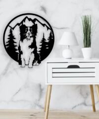 Dog in forest