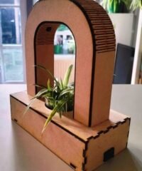 Wooden plant spotlight