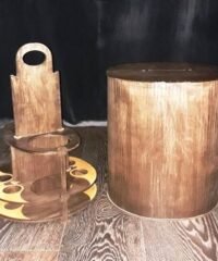Bottle and glass holder