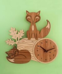 Clock with Fox