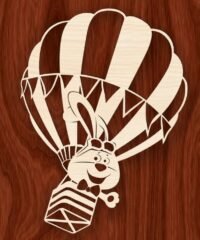 Rabbit on air balloon