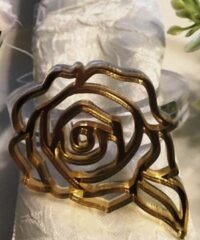 Rose napkin ring holder