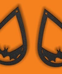 Halloween bat earring