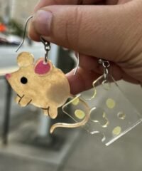 Mouse And Cheese Earrings