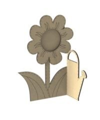 Photo Frame Watering Can With Flower