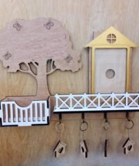 Wall Mounted Key Hanger With Shelf