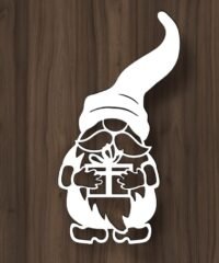 Gnome with christmas gift