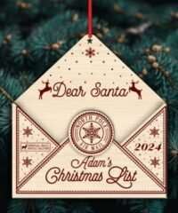 Letter holder ornament