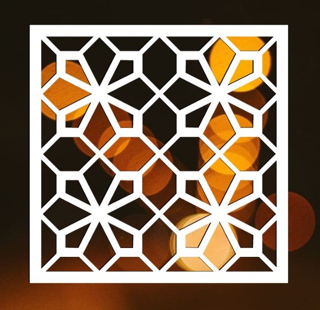 Square decoration