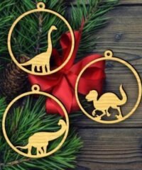 Dinosaur Christmas ball