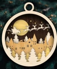 Santa Claus gives gifts