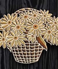 Basket daisies layered