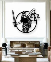 Lady justice wall decor