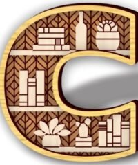 Letter C shelf