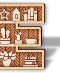 Letter E shelf