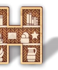 Letter H shelf
