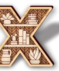 Letter X shelf