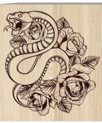 Snake and flower