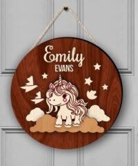 Unicorn door sign