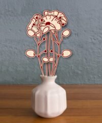 Wooden flowers (3)