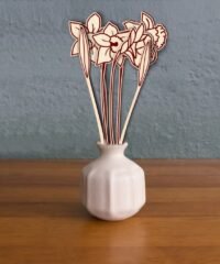 Wooden flowers (4)