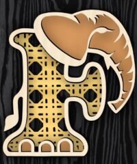 Animal letter F