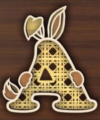 Multilayer letter A