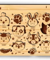 Animal head puzzle