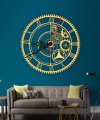 Gear wall clock