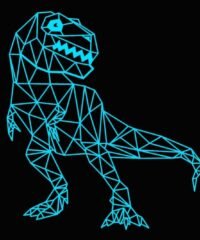 Illusion led lampT-Rex dinosaur