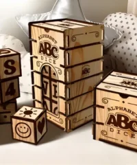 Alphabet Dice in the box