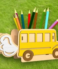 Bus pencil holder