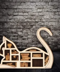 Cat book shelf