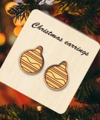 Christmas ball earrings