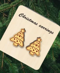 Christmas tree earrings