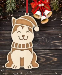 Dog Christmas ornament