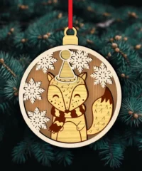 Fox Christmas ornament