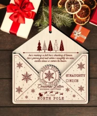 Letter holder ornament