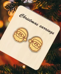 Santa earrings