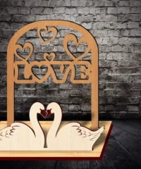 Valentine decor with stand